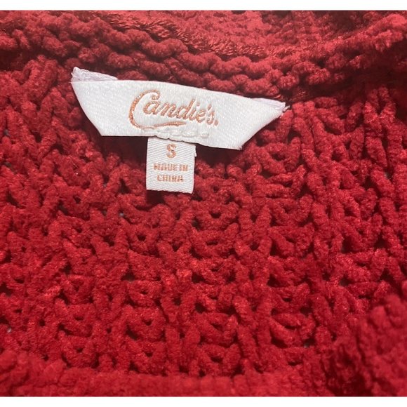 Candie's Cozy and Soft Sweater Size Small Red NEW - Picture 4 of 8
